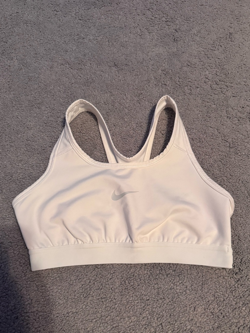 White Nike Sports Bra